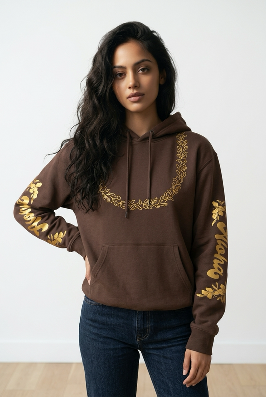 Chocolate Ginger Lei Hoodie